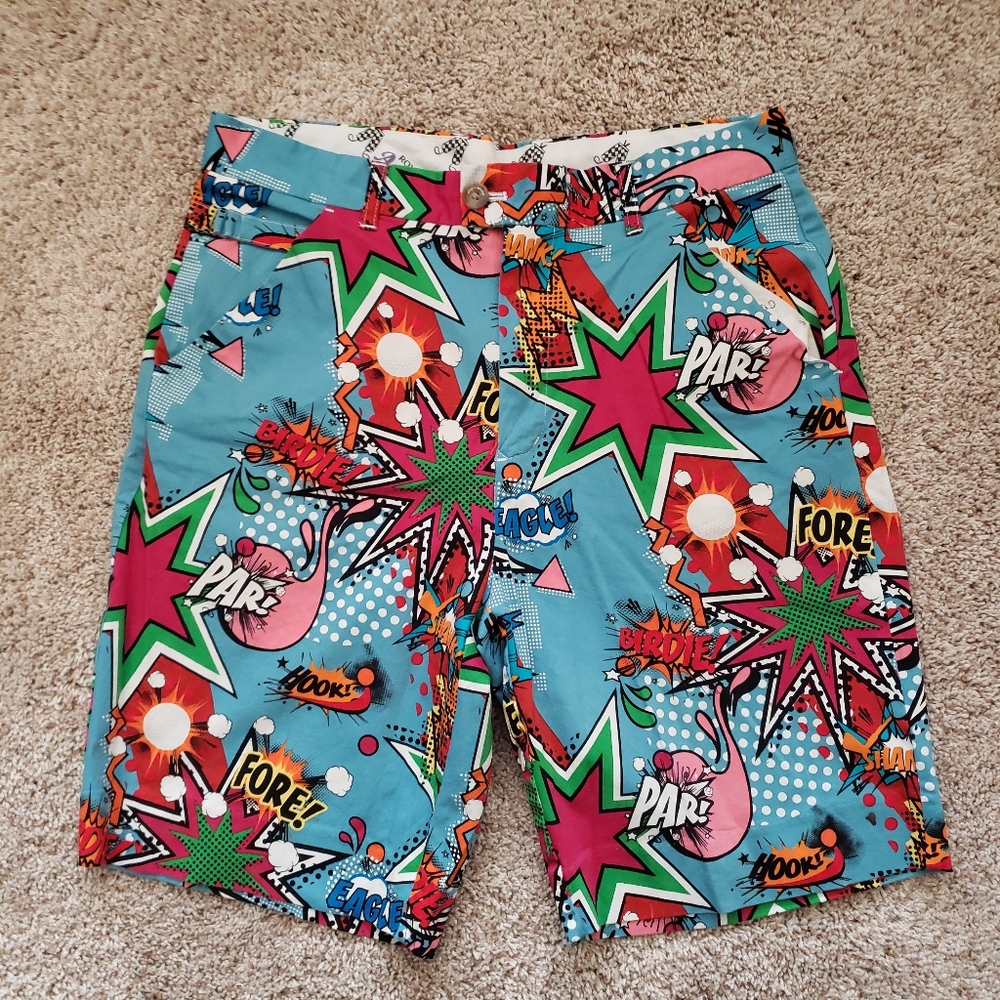 Royal & Awesome Partoon Golf Short Size: 32